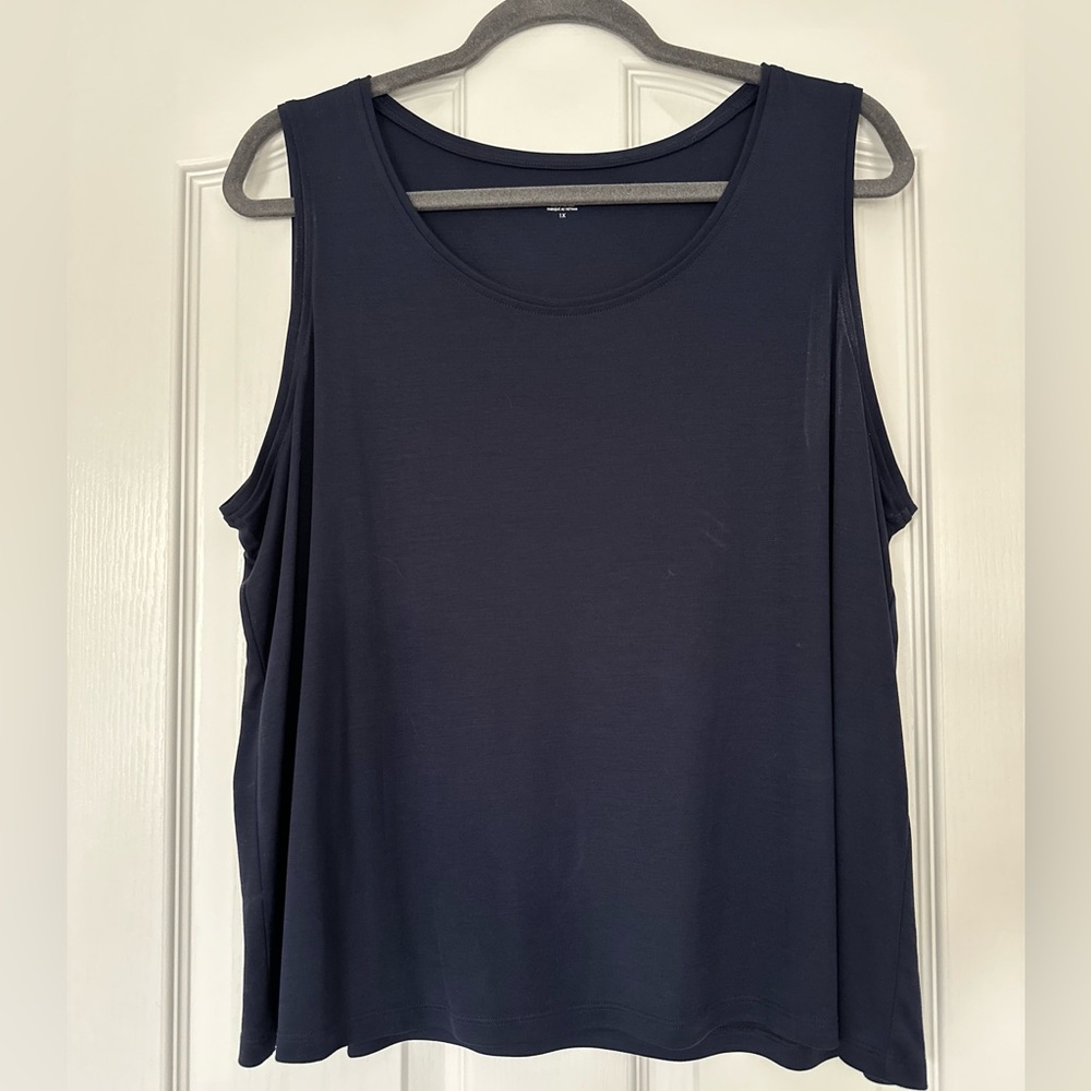 Eileen Fisher Navy Blue Shell
